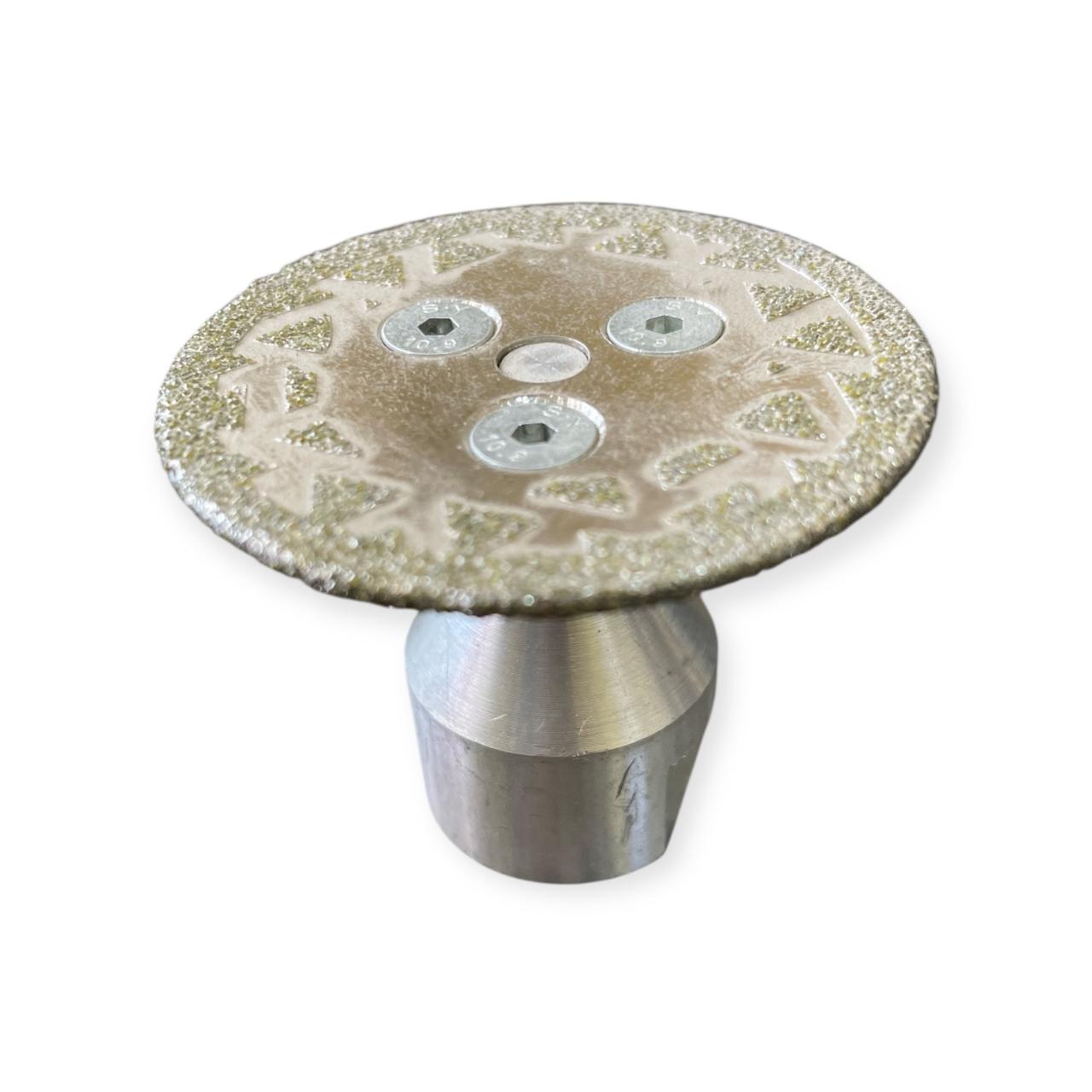 DISCO 50mm 5/8 CON BASE DE ALUMINIO ELECTRODEPOSITADO