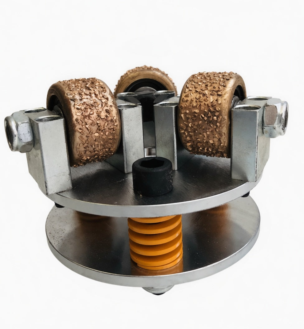 BUSARDA DORADA CARBURO CON SUSPENSIÓN 5" 3 SATELITES 5/8
